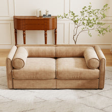 Load image into Gallery viewer, Stylish Sofa With Storage Seat And Cylindrical Backrest
