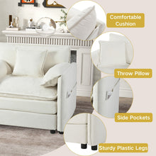 Load image into Gallery viewer, Modern Comfy Deep Seat Modular Sectional Sofa Cloud Couch With Ottoman
