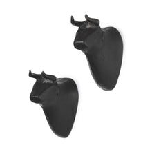 Load image into Gallery viewer, Bull Decorative Wall Sculpture (Set of 2) - Black
