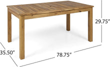 Load image into Gallery viewer, Outdoor 6 Seater Expandable Dining Set With Cushions - Sandblasted Natural / Beige
