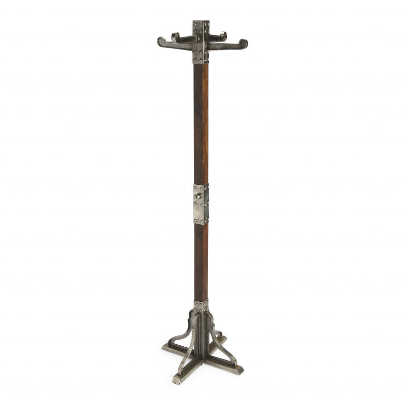 Industrial Chic Vintage Style Coat Rack - Brown