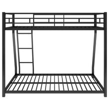 Load image into Gallery viewer, Metal Floor Bunk Bed, Twin over Full,Black(OLD SKU:MF193244AAB)
