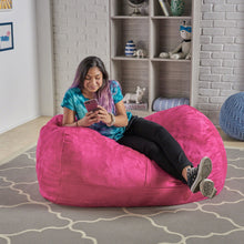 Load image into Gallery viewer, Michael - Modern Cylindrical Suede Bean Bag Chair
