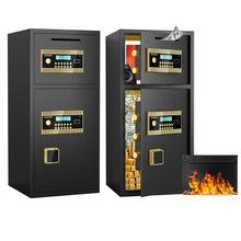 Load image into Gallery viewer, Large Double Door Coin Operated Safe, Digital Security Safe With Fireproof And Waterproof Bag
