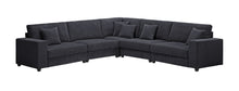 Load image into Gallery viewer, Oversized  Length117.2&#39;&#39;*Width 117.2&#39;&#39; Modular Sectional Sofa Couches Set ,Corduroy Upholstered Deep Seat Comfy Sofa For Living Room,Dark Gray
