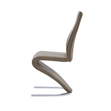 Load image into Gallery viewer, Faux Leather Dining Parsons Chairs (Set of 2) - Brown
