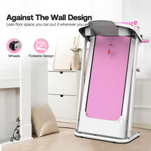 Load image into Gallery viewer, Foldable Treadmill 2.5Hp Electric Folding Treadmill Running Walking Machine For Home Gym, Max 265 Lbs Weight Capacity - Pink / White
