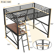 Load image into Gallery viewer, Loft Bed With Desk And Shelf, Modern Design
