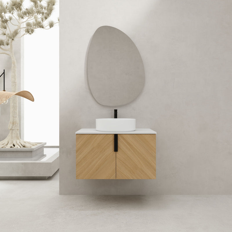 Wall Mounted Bathroom Vanity With Art Sink