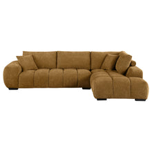 Load image into Gallery viewer, Florence - Upholstered L Shaped Sectional Sofa - Amber
