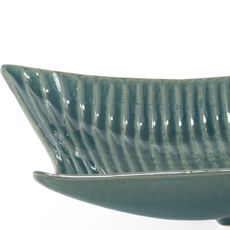 20" Ceramic Vanity Tray - Blue / Green