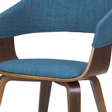 Load image into Gallery viewer, Dining Parsons Wood Chair - Blue / Walnut
