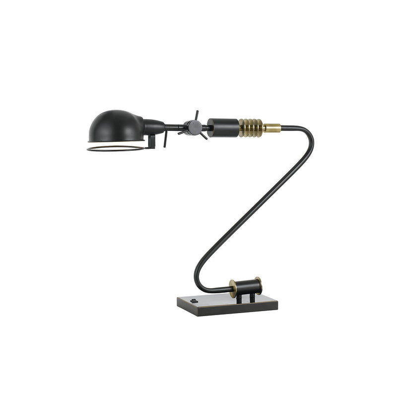 Metal Desk Table Lamp With Bronze Dome Shade - Bronze