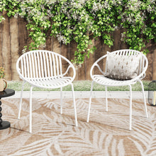Load image into Gallery viewer, Stackable Outdoor Chairs With Breathable Plastic Backrest (Set of 2)
