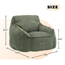 Load image into Gallery viewer, Comfy Bean Bag Chair With Filler, Fluffy And Cozy Seating
