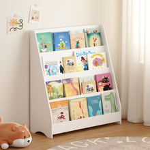 Load image into Gallery viewer, 4 Tier Bookshelf, Toddler Book Display Shelves
