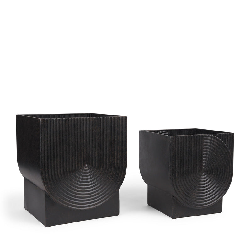 Pot Planters (Set of 2) - Black