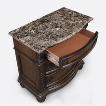 Load image into Gallery viewer, 3 Drawers Nightstand - Brown / Cherry
