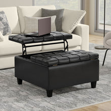 Load image into Gallery viewer, Harrison - Upholstered Coffee Table Storage Ottoman
