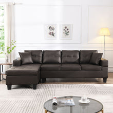Load image into Gallery viewer, Modern Sectional Sofa Set With Chaise Lounge And Cup Holder
