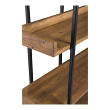 Load image into Gallery viewer, Five Tier Bookcase - Brown / Black
