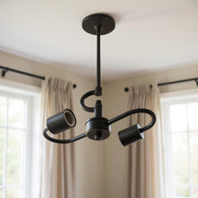 Load image into Gallery viewer, Bulb Two Light Metal Chandelier - Bronze
