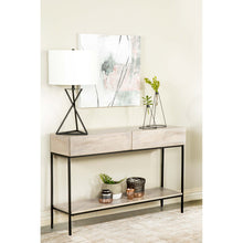 Load image into Gallery viewer, Terrace - 2 Drawer Entryway Console Table - White Washed
