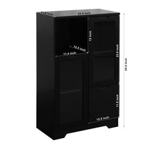 Load image into Gallery viewer, Modern Cabinet With Glass Doors And Drawer
