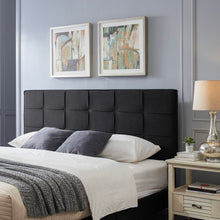 Load image into Gallery viewer, Marakesh - Contemporary Fabric Upholstered King / California King Headboard - Black
