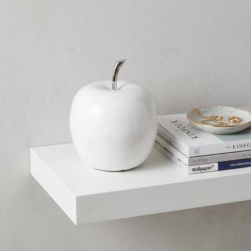 Decorative Apple Tabletop Sculpture (383743) - White