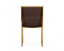 Load image into Gallery viewer, Upholstered Faux Leather Dining Chairs (Set of 2) - Brown
