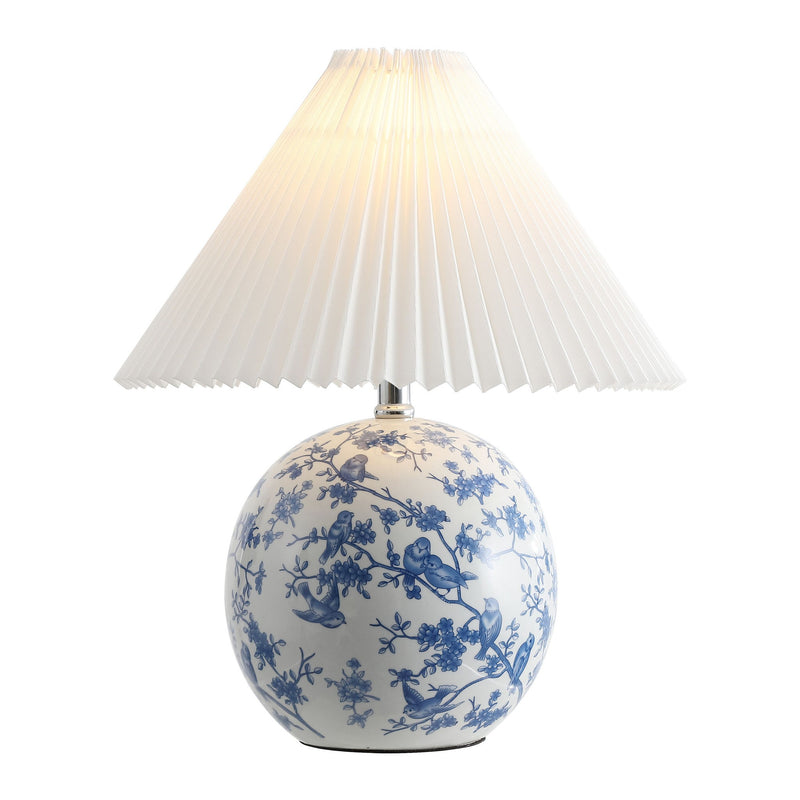 Novelty Table Lamp With Cone Shade - White