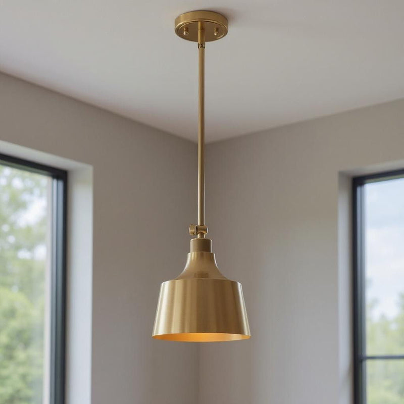Metal Kitchen Island Dimmable Chandelier With Shades - Gold