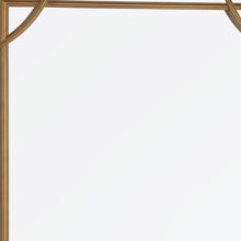 Load image into Gallery viewer, 40" Metal Geo Scallop Accent Mirror - Gold
