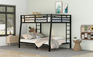 Metal Full XL over Queen Bunk Bed for Teens and Adults,Space-Saving/Noise Reduced/No Box Spring Needed, Old SKU W1307S00015(Expect arrive date 2024/3/24)