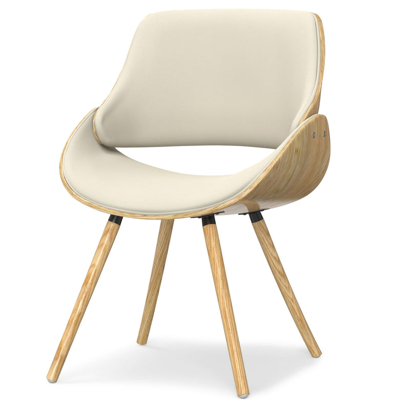 Solid Wood Dining Parsons Chair - Natural / Brown