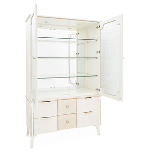 La Marisia - Display Cabinet - Creamy Pearl