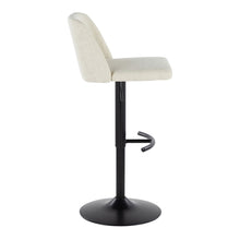 Load image into Gallery viewer, Toriano - Contemporary Adjustable Barstool Swivel With Rounded T Footrest (Set of 2)
