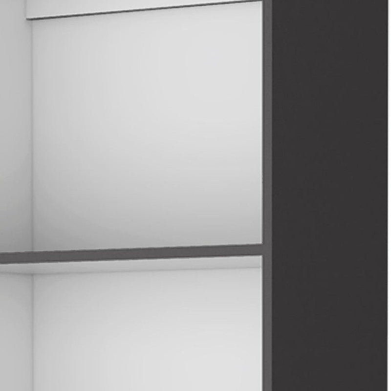 Four Tier Bookcase - Gray / White