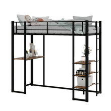 Load image into Gallery viewer, Bunk Bed With L-Shaped Desk And Dual Side Stairs
