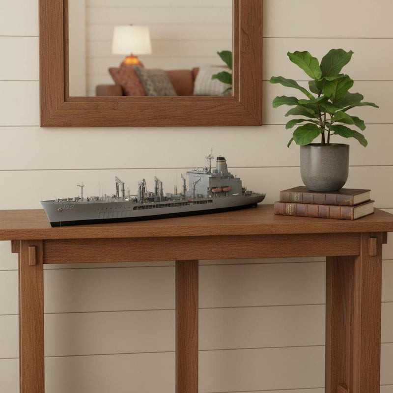 Hand Painted Model Boat (624269) - Gray