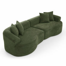 Load image into Gallery viewer, 4 Seater Curved Cloud Sectional Sofa
