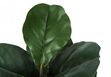 Load image into Gallery viewer, 49" Tall, Artificial Plant, Fiddle Tree, Indoor, Faux, Fake, Floor, Greenery, Potted, Real Touch, Decorative - Green / Black
