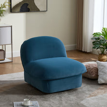 Load image into Gallery viewer, Pumpkin Shaped Swivel Accent Chair, 360 Degree Rotation For Living Room
