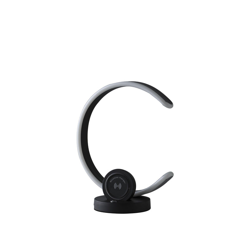 Contempo Shape LED With USB Desk or Table Lamp - Black