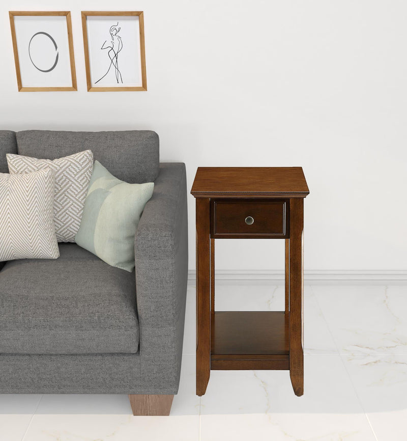 23" Solid Wood End Table - Brown