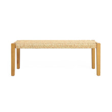 Load image into Gallery viewer, Angie - Bench Outdoor Seating Acacia Wood Faux Rattan - Teak
