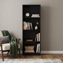 Load image into Gallery viewer, Four Tier Bookcase (546186) - Black
