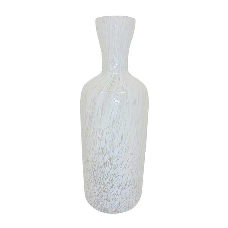 Swirl Art Cylinder Table Vase - Opal