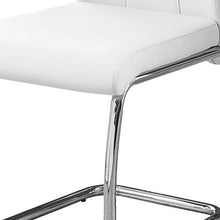 Load image into Gallery viewer, Transitional Upholstered Faux Leather Dining Side Chairs (Set of 2) - White

